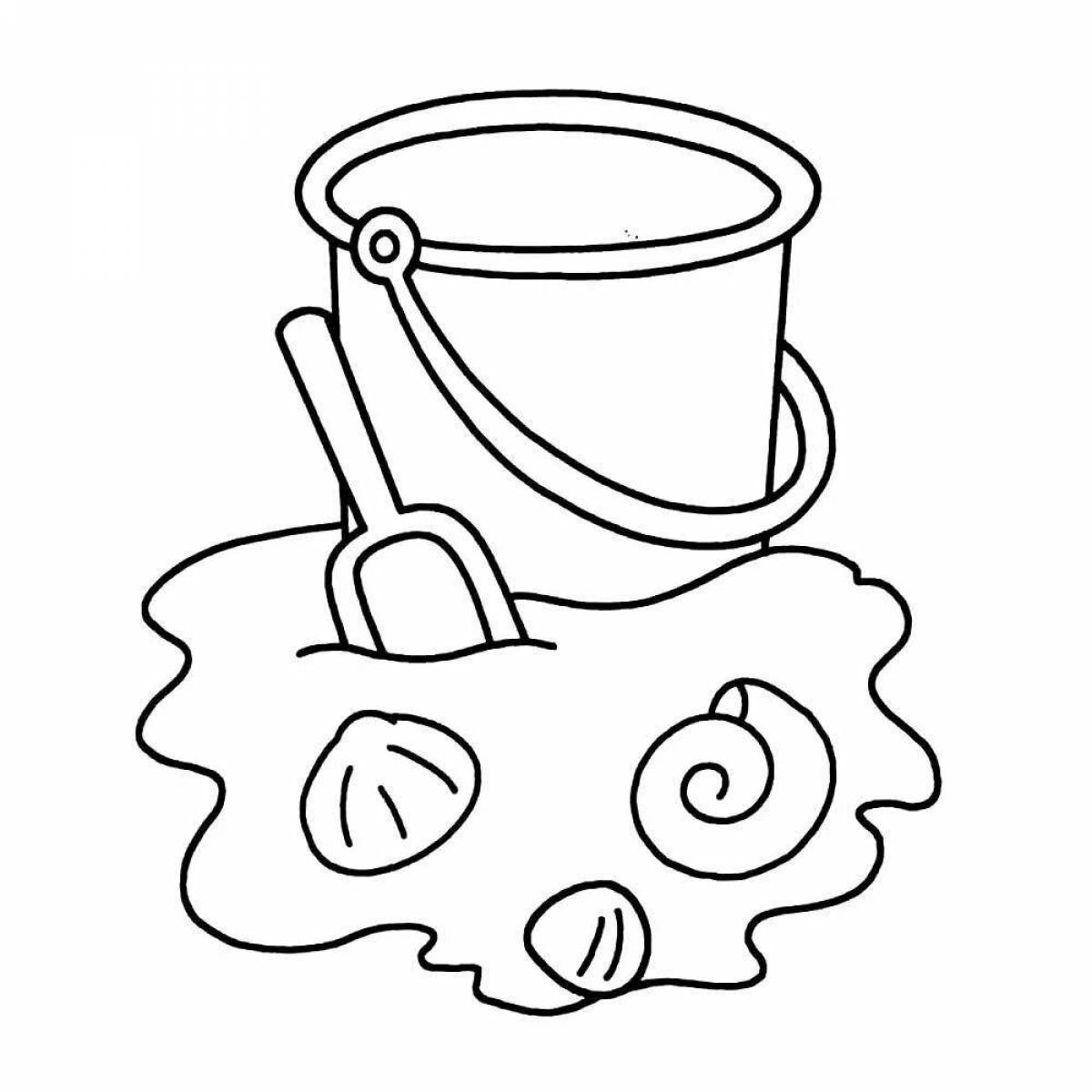 Tempting sand game coloring page