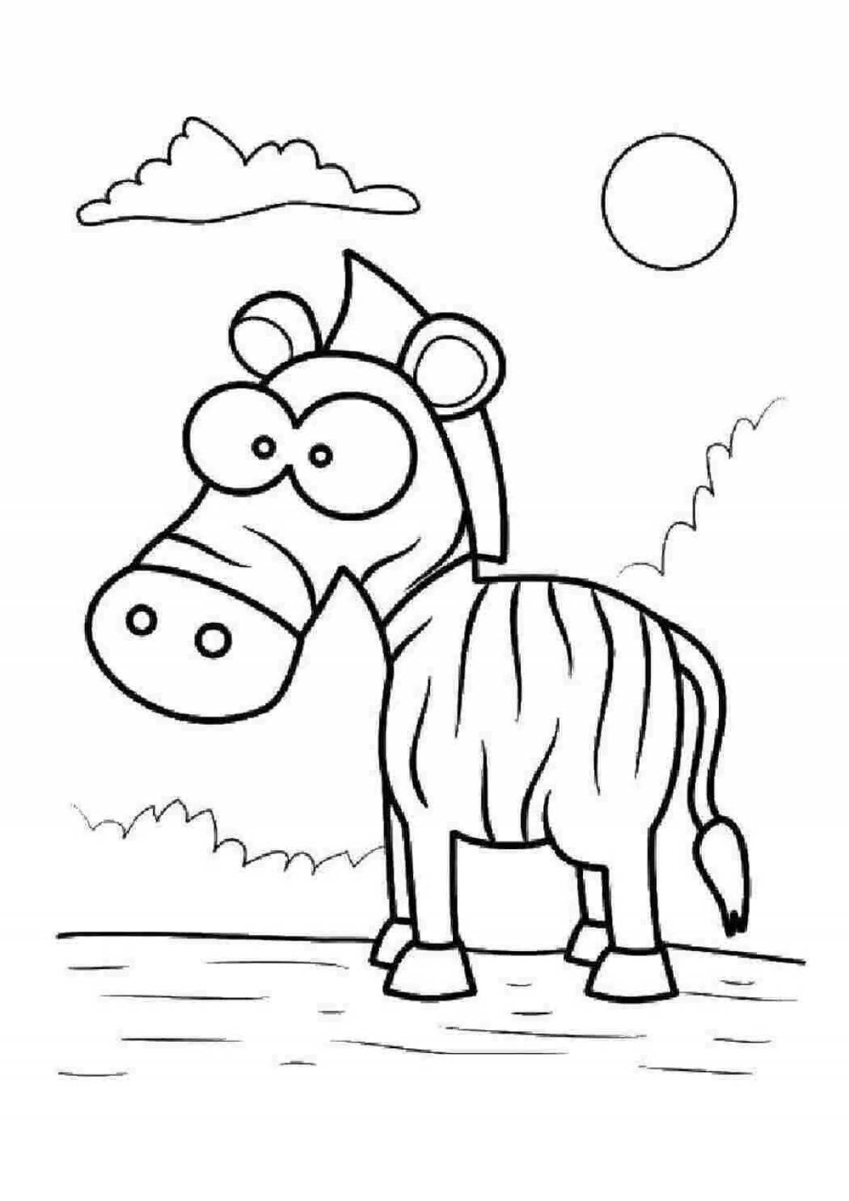 Рисунок зебра #5