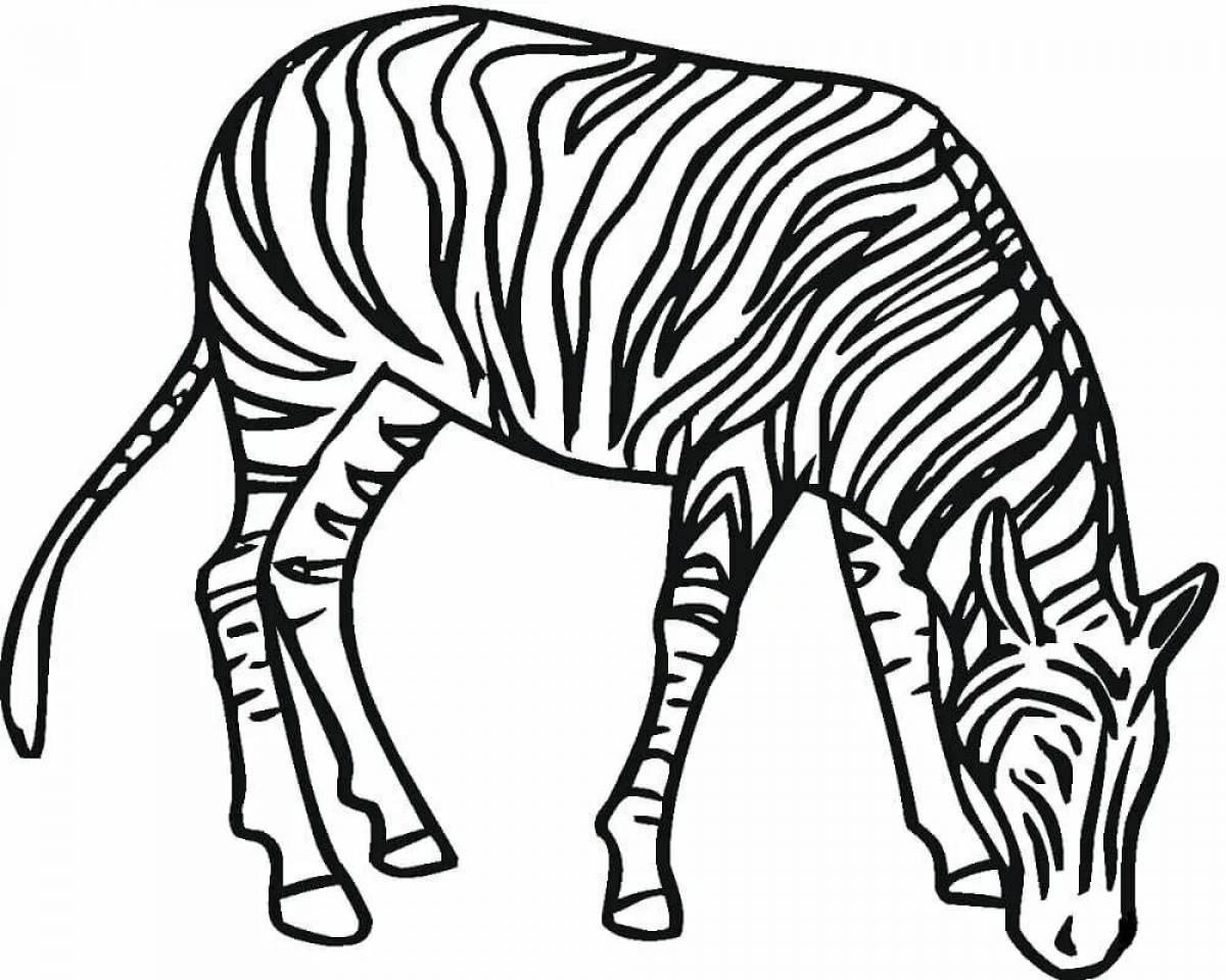 Рисунок зебра #9