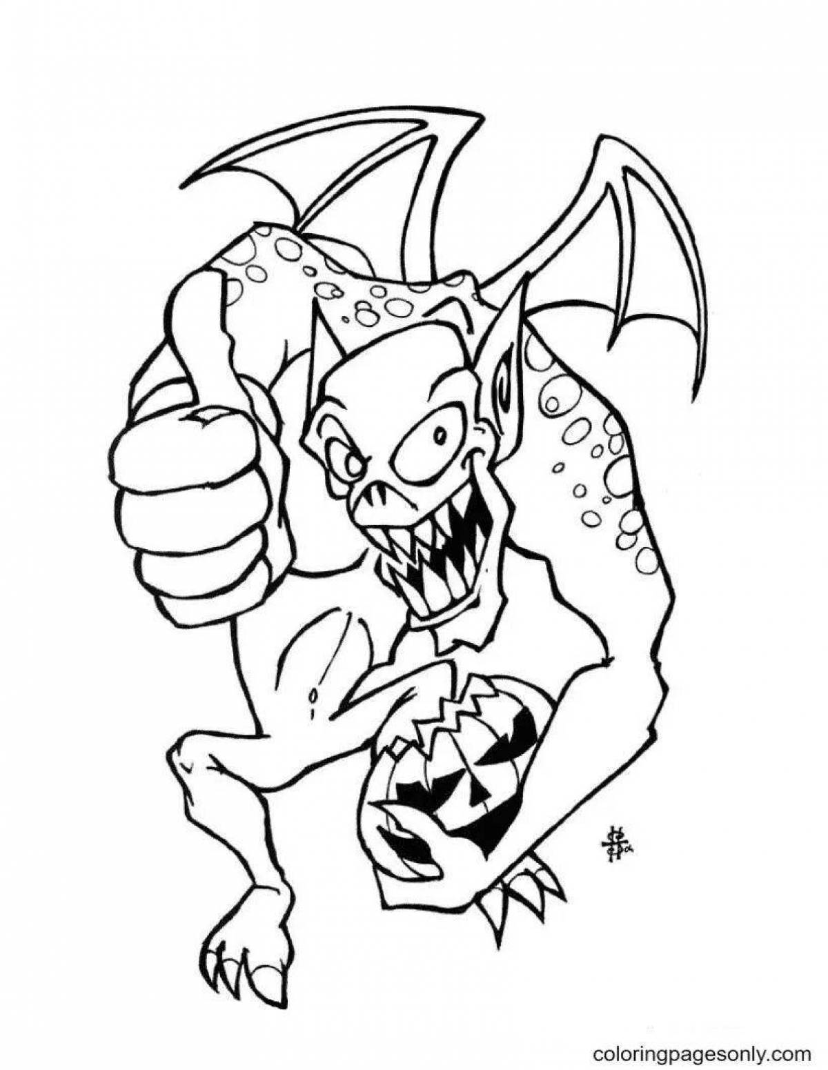 Spooky coloring pages scary cars