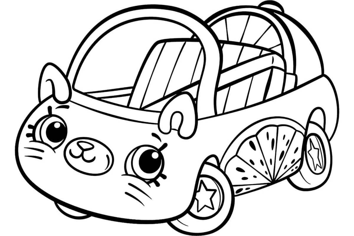 Ghast scary cars coloring book