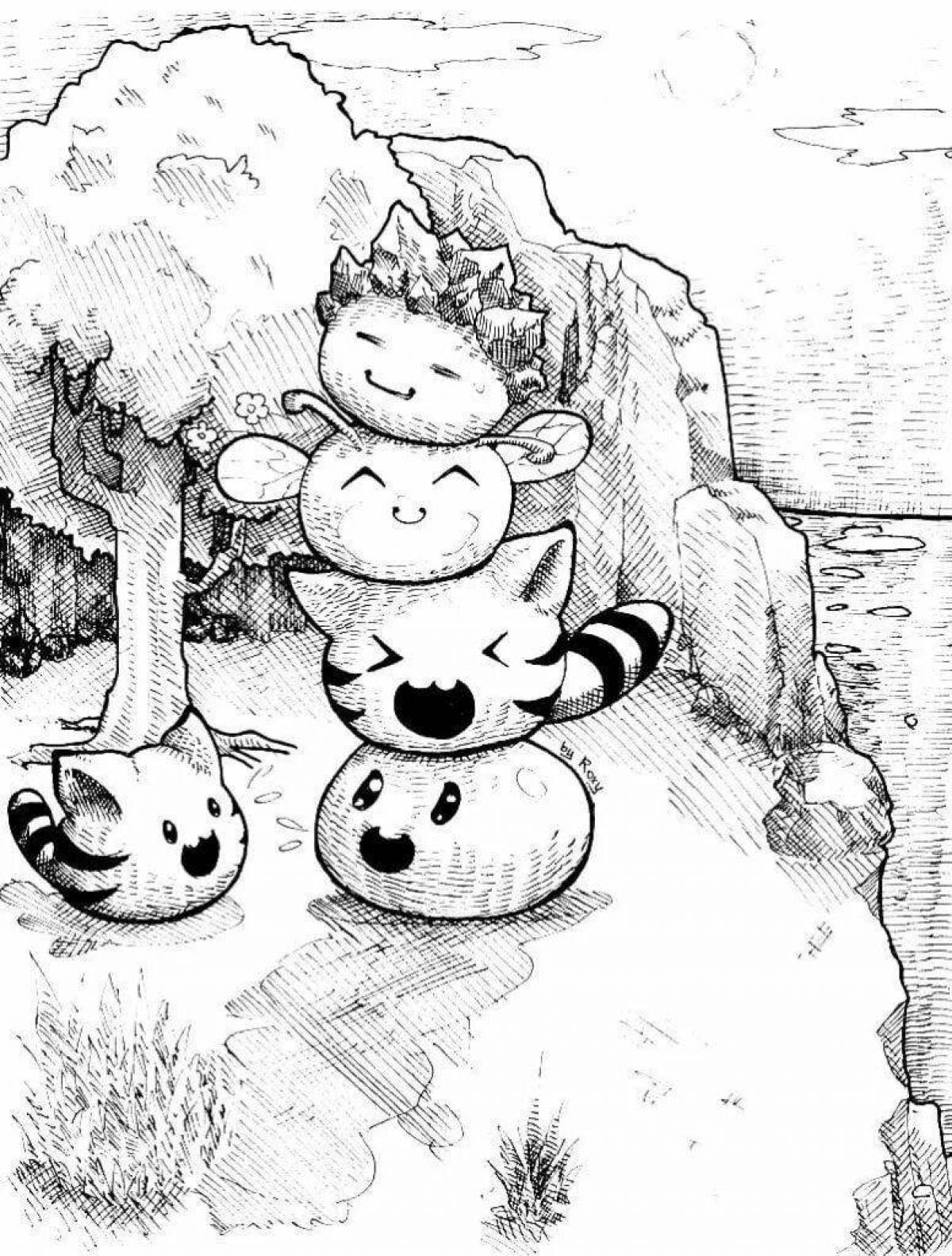 Charming slime rancher coloring book