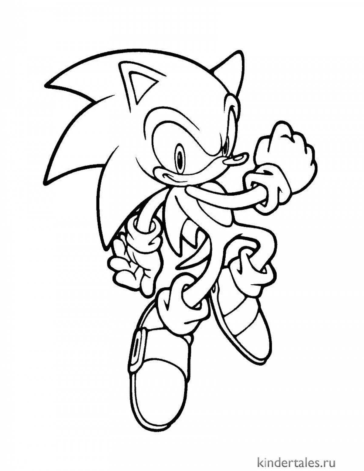 Sonic eggman dazzling coloring book