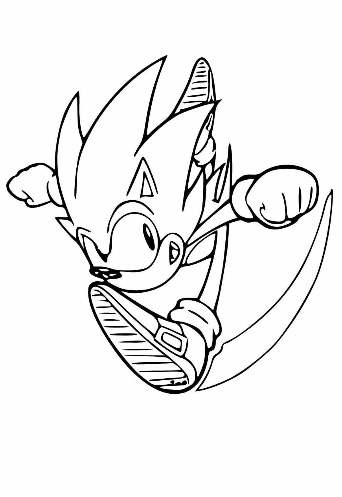 Radiant coloring page sonic eggman