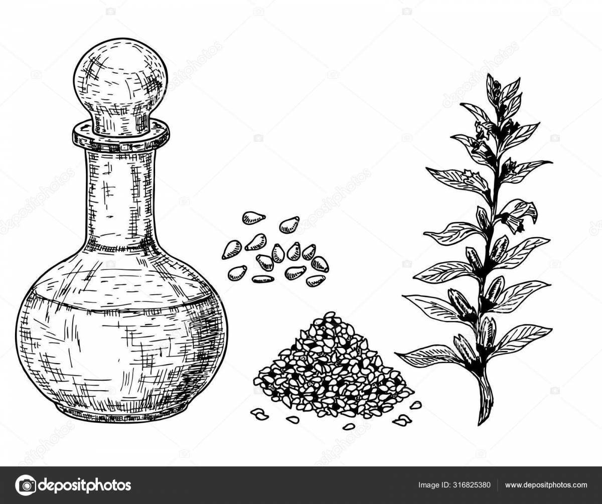 Photo Living coloring vegetable oil