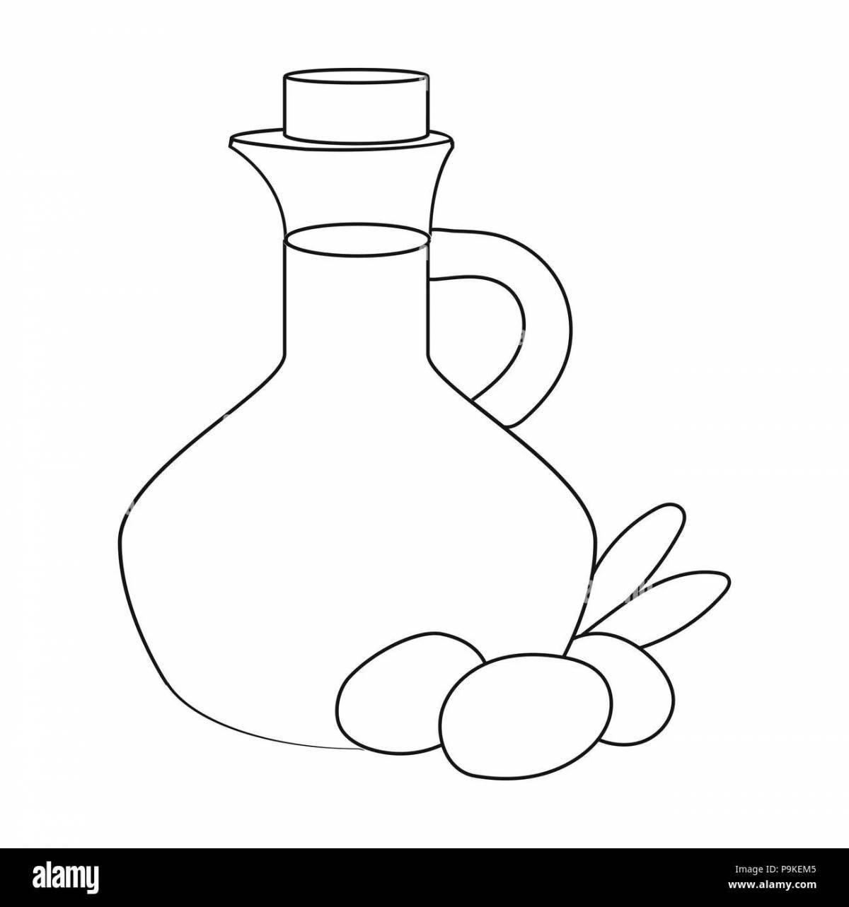 Photo Dazzling coloring vegetable oil