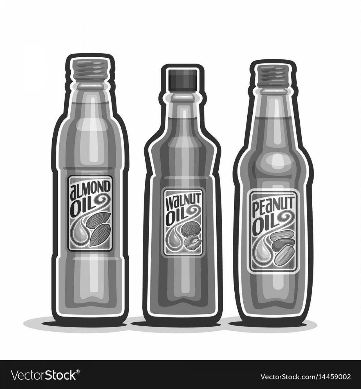 Photo Refreshing vegetable oil coloring