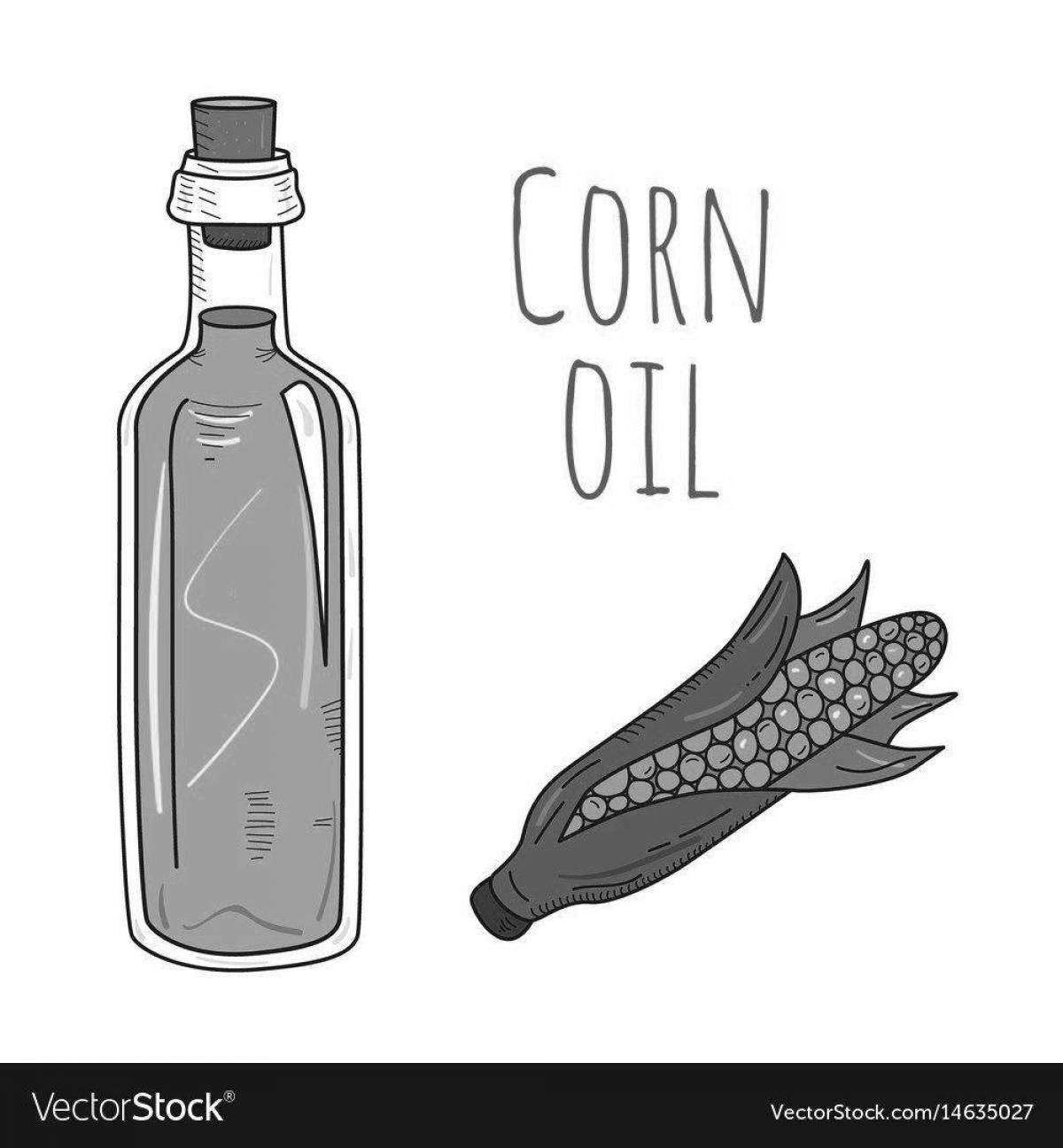 Photo Stimulating coloring vegetable oil