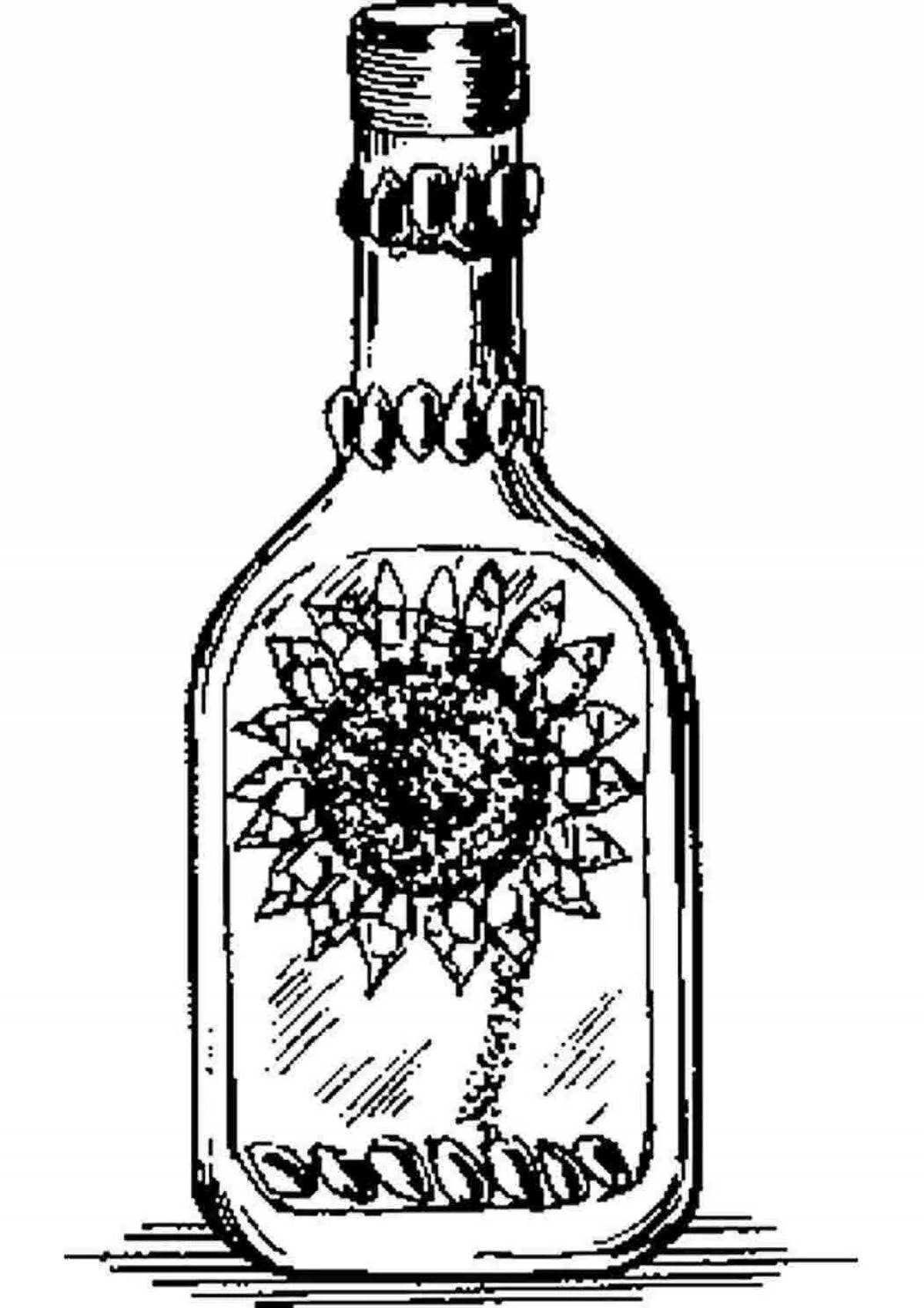 Serene coloring page vegetable oil