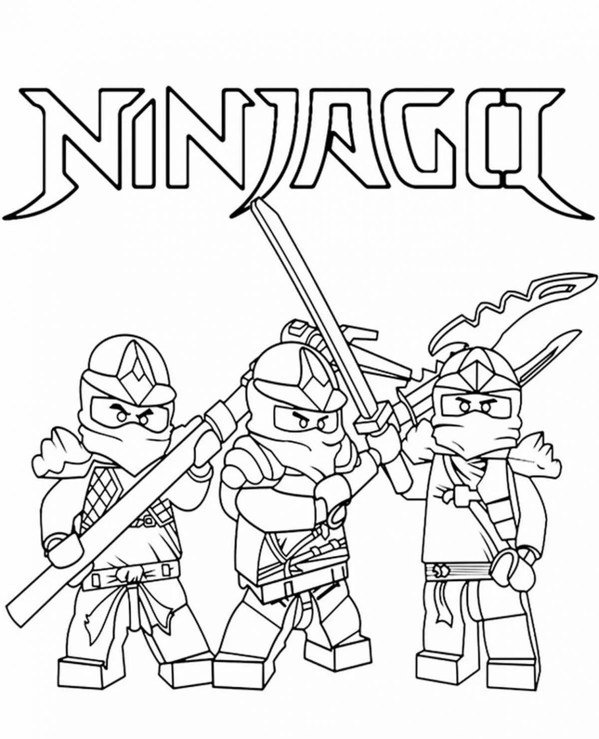 Great ninjago cole coloring book