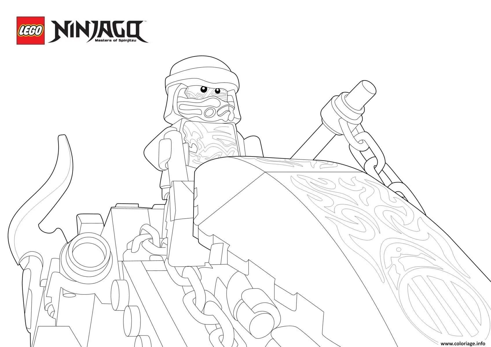 Ninjago cole dynamic coloring page