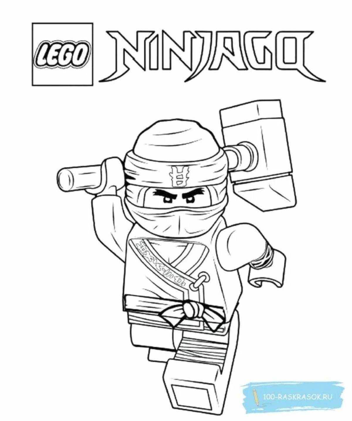 Coloring page freaky ninjago cole