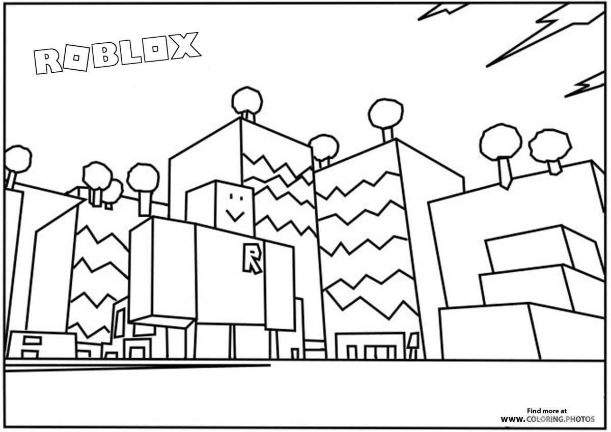 Charming coloring roblox printing