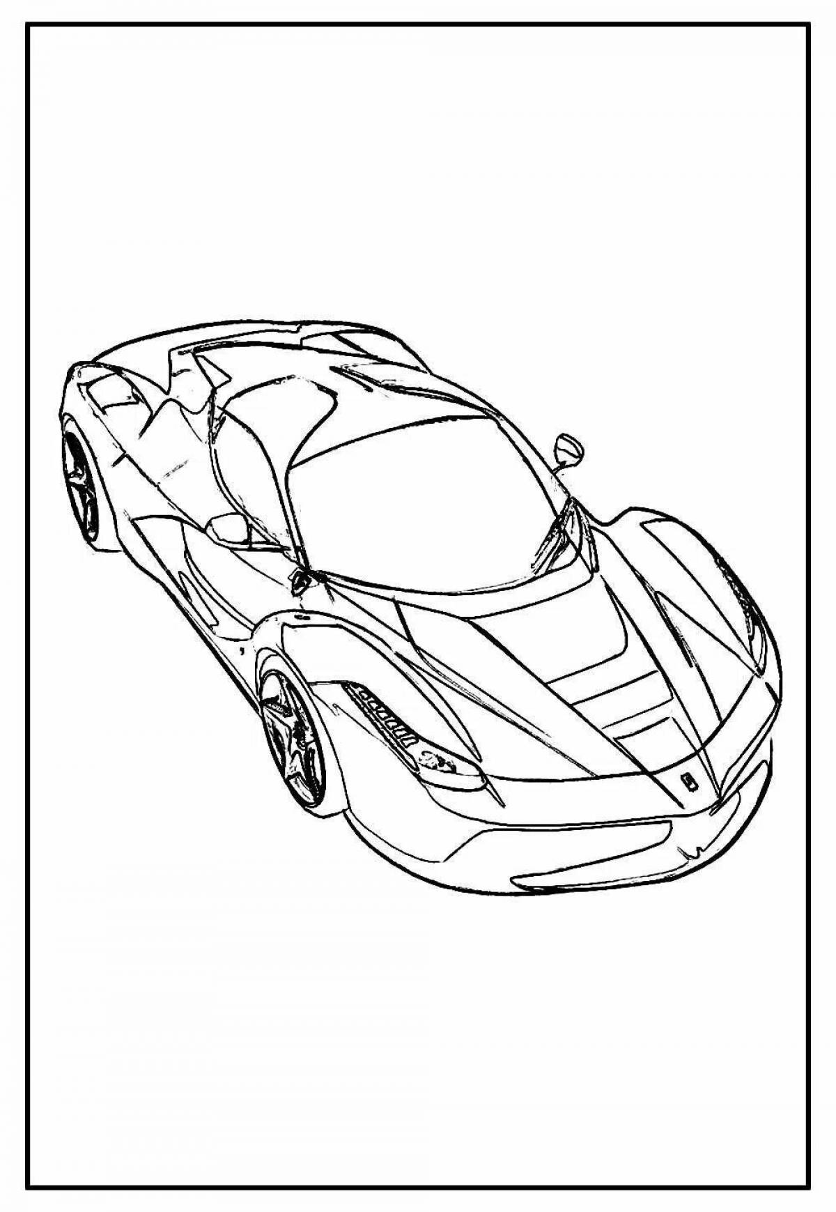 Coloring page spectacular cars lamba