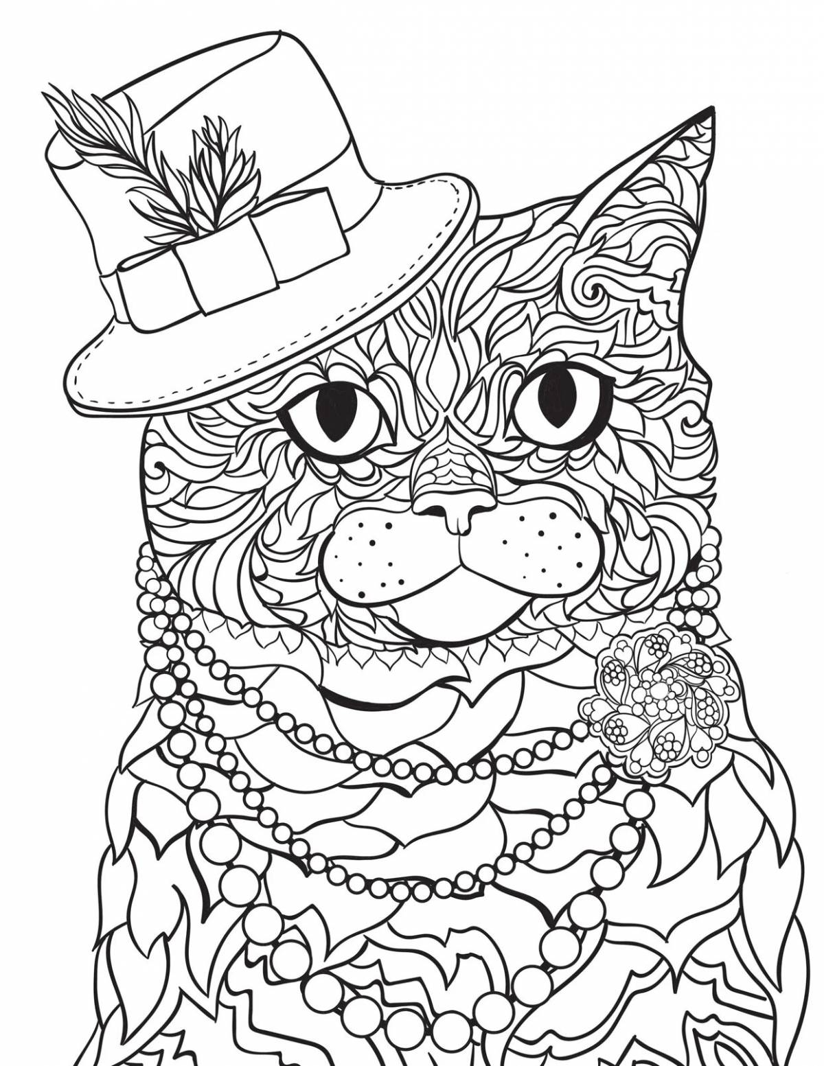 Coloring page kind cat felicity
