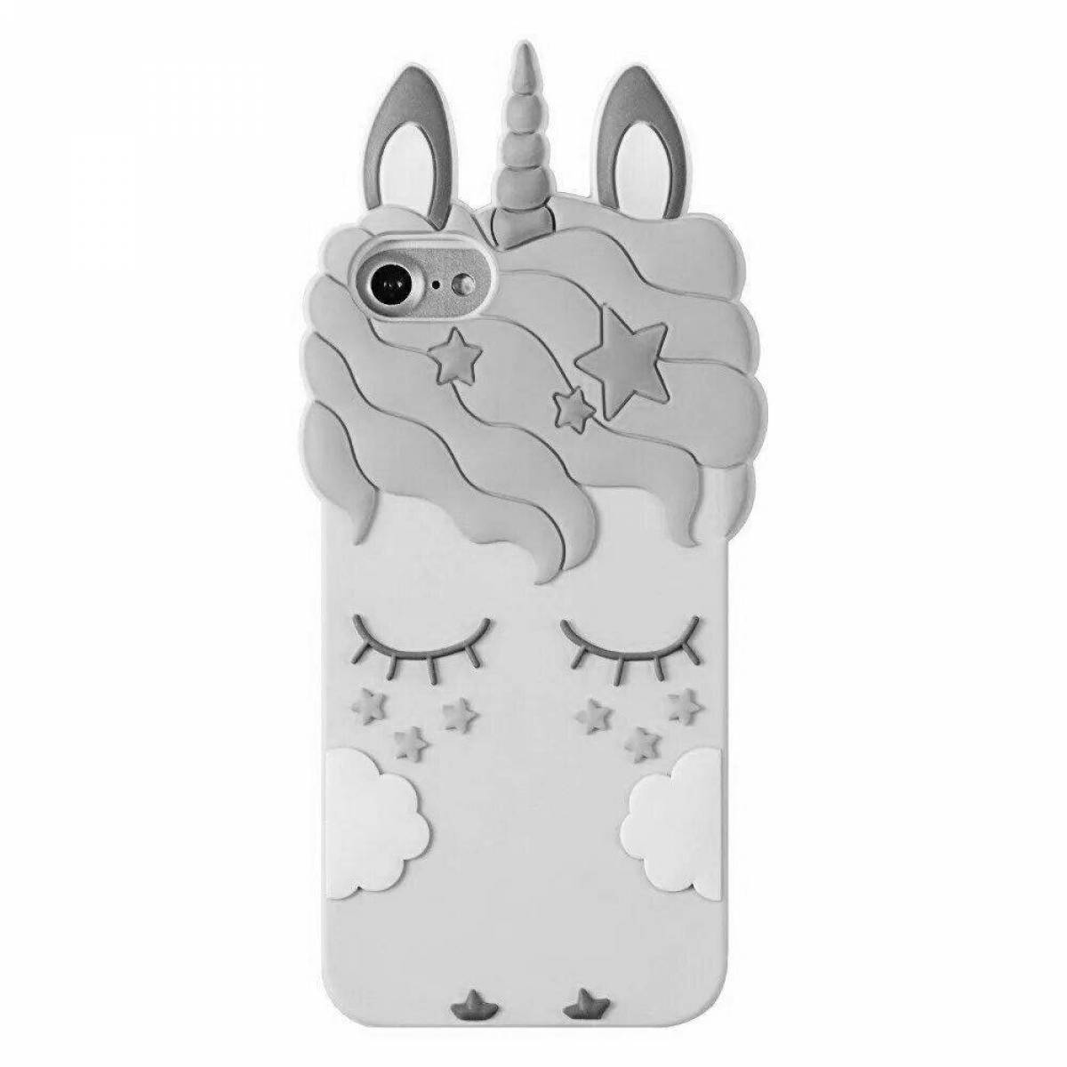 Fairy coloring unicorn phone