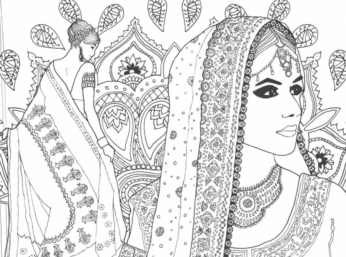 Fabulous Arabian night coloring book