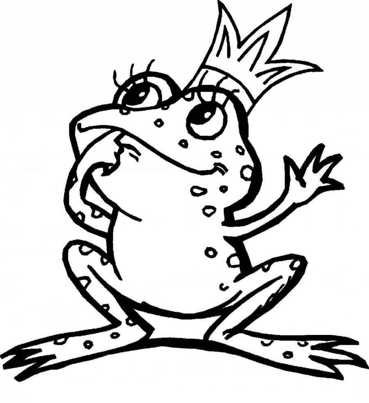 Great frog coloring book