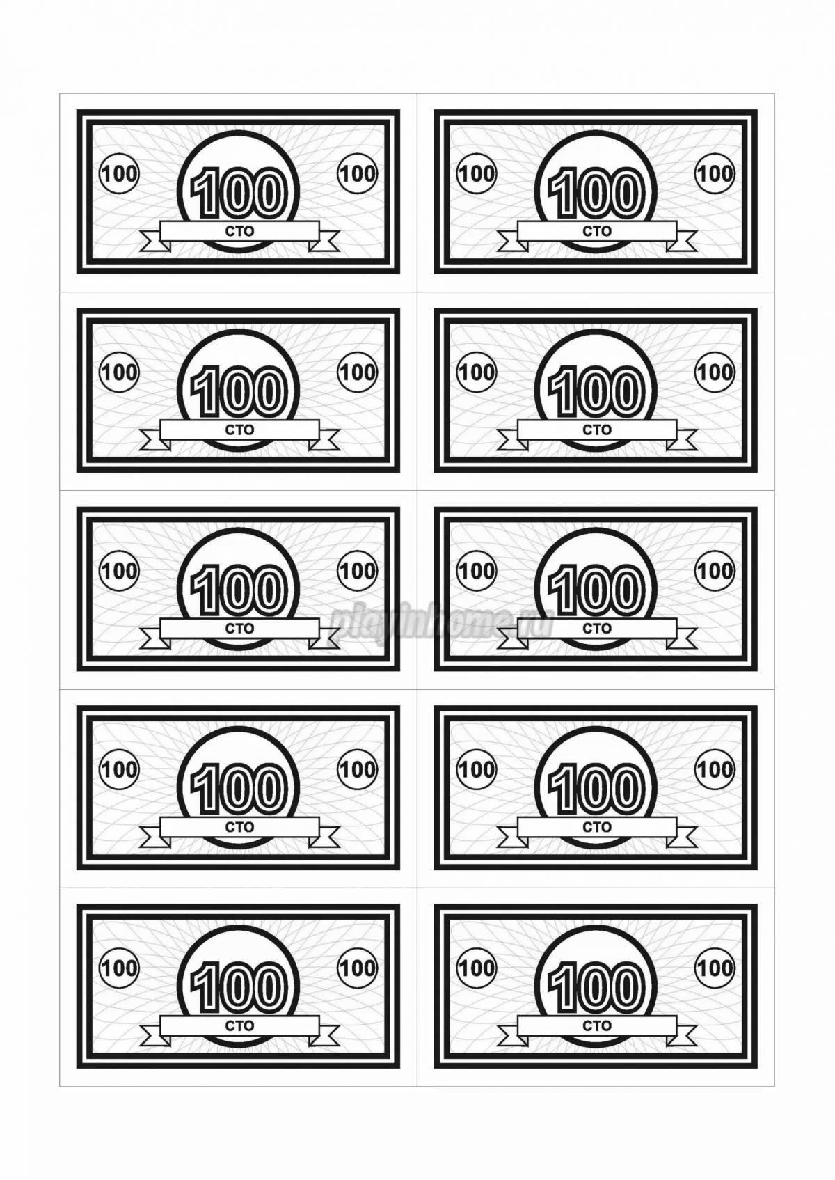 Fantastic mini money coloring book