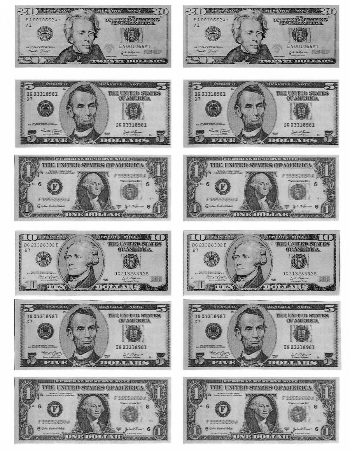 Great mini money coloring book