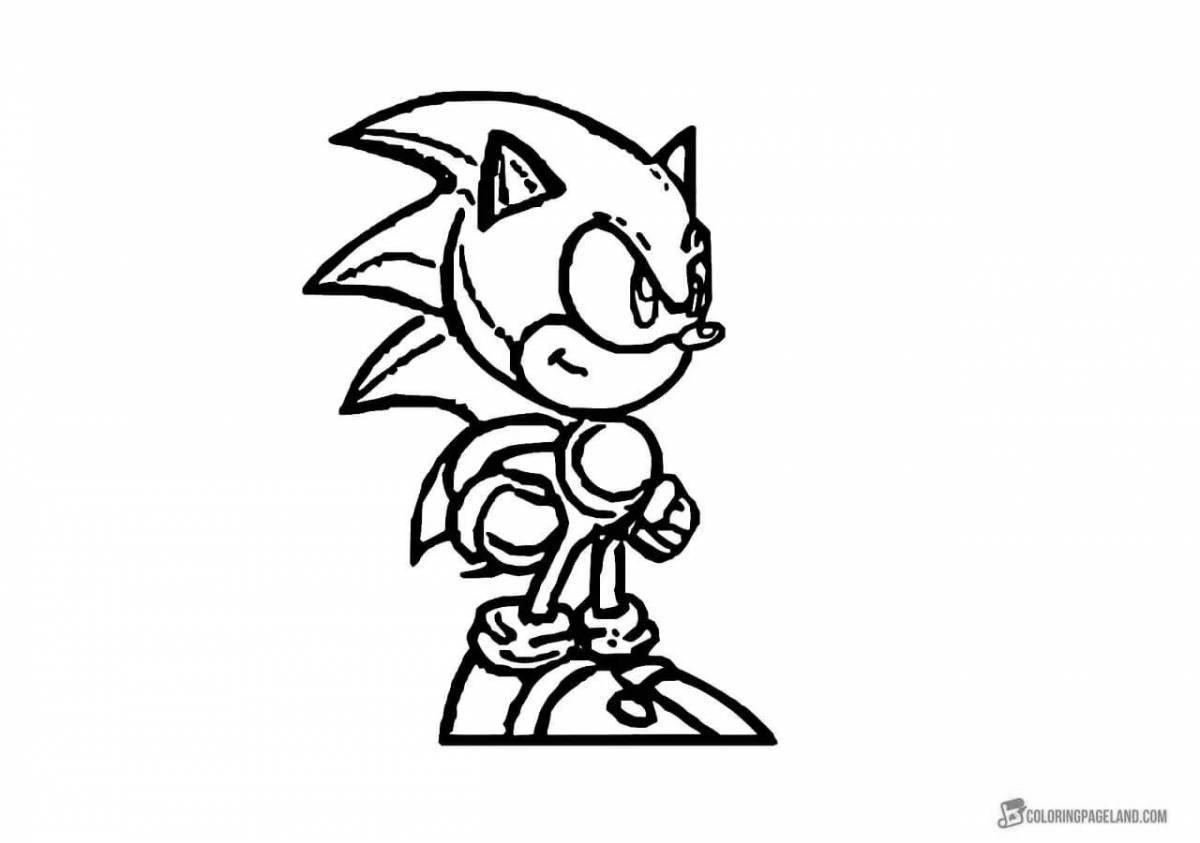 Fun coloring baby sonic