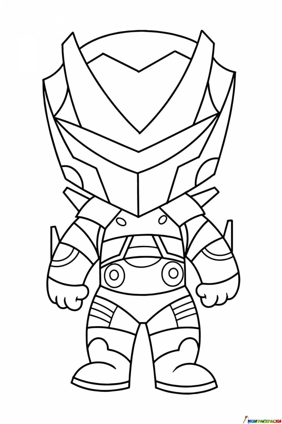 Brightly colored Ford Knight coloring book