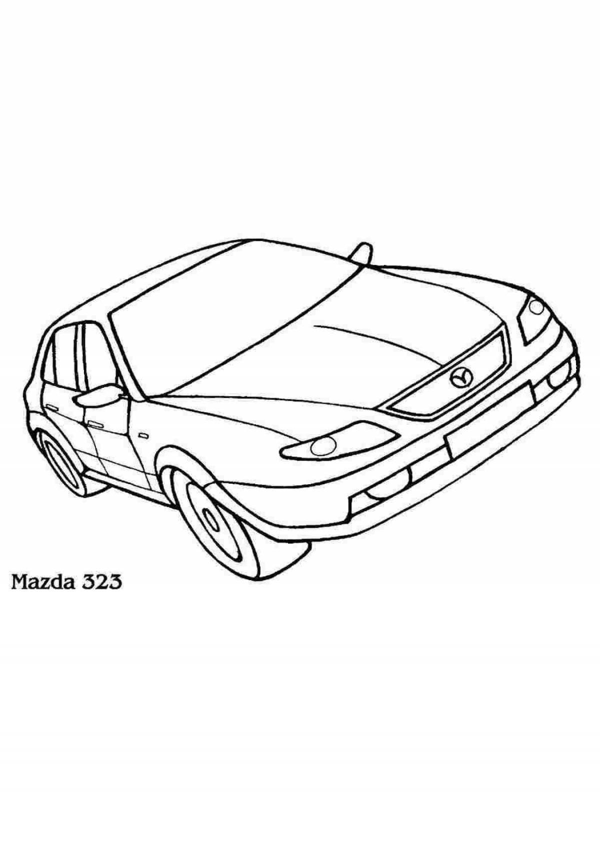 Мазда Раскраска +66 фото и картинок, распечатать бесплатно.