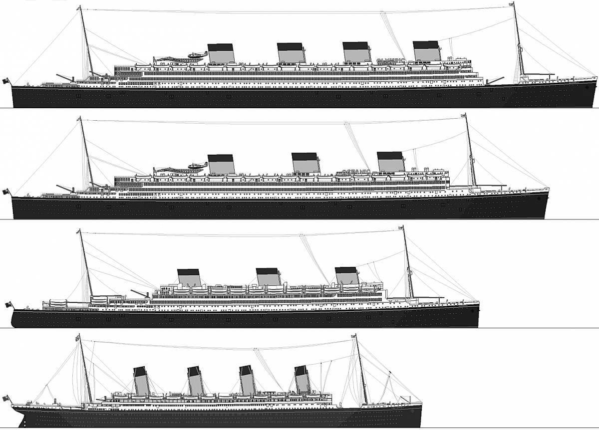Схема Титаника Британика