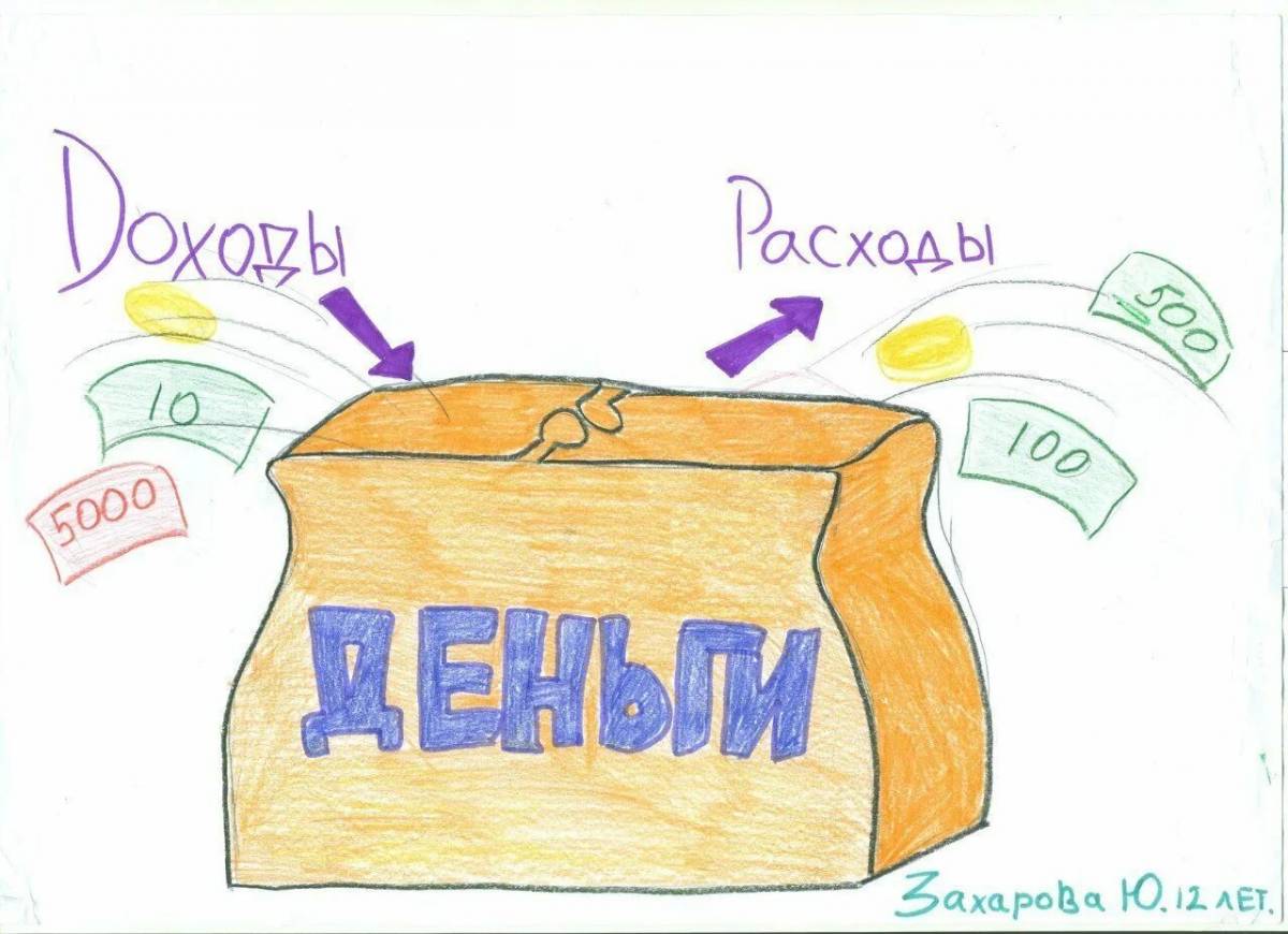 Как нарисовать семейный бюджет