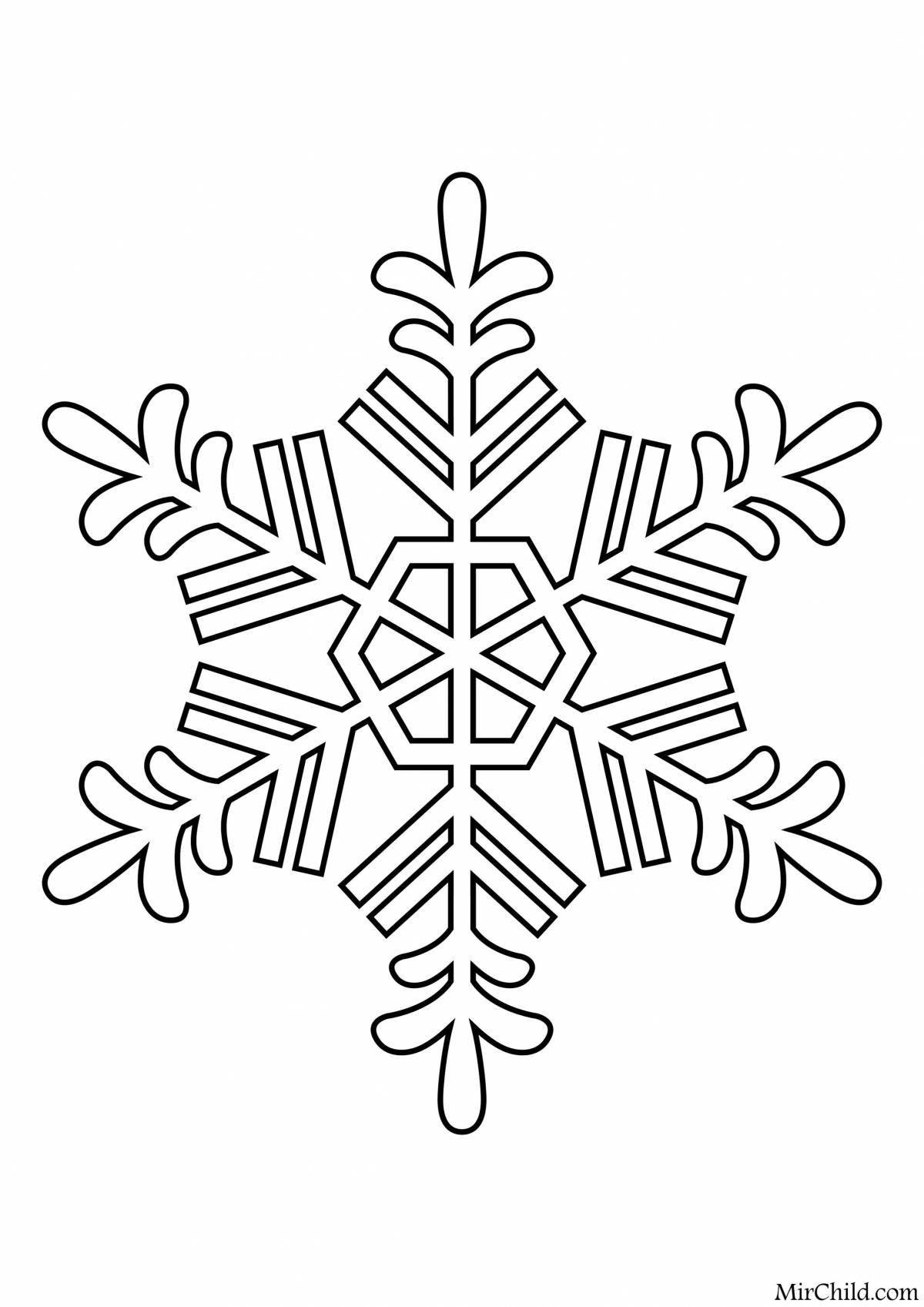 Awesome snowflake Christmas coloring book