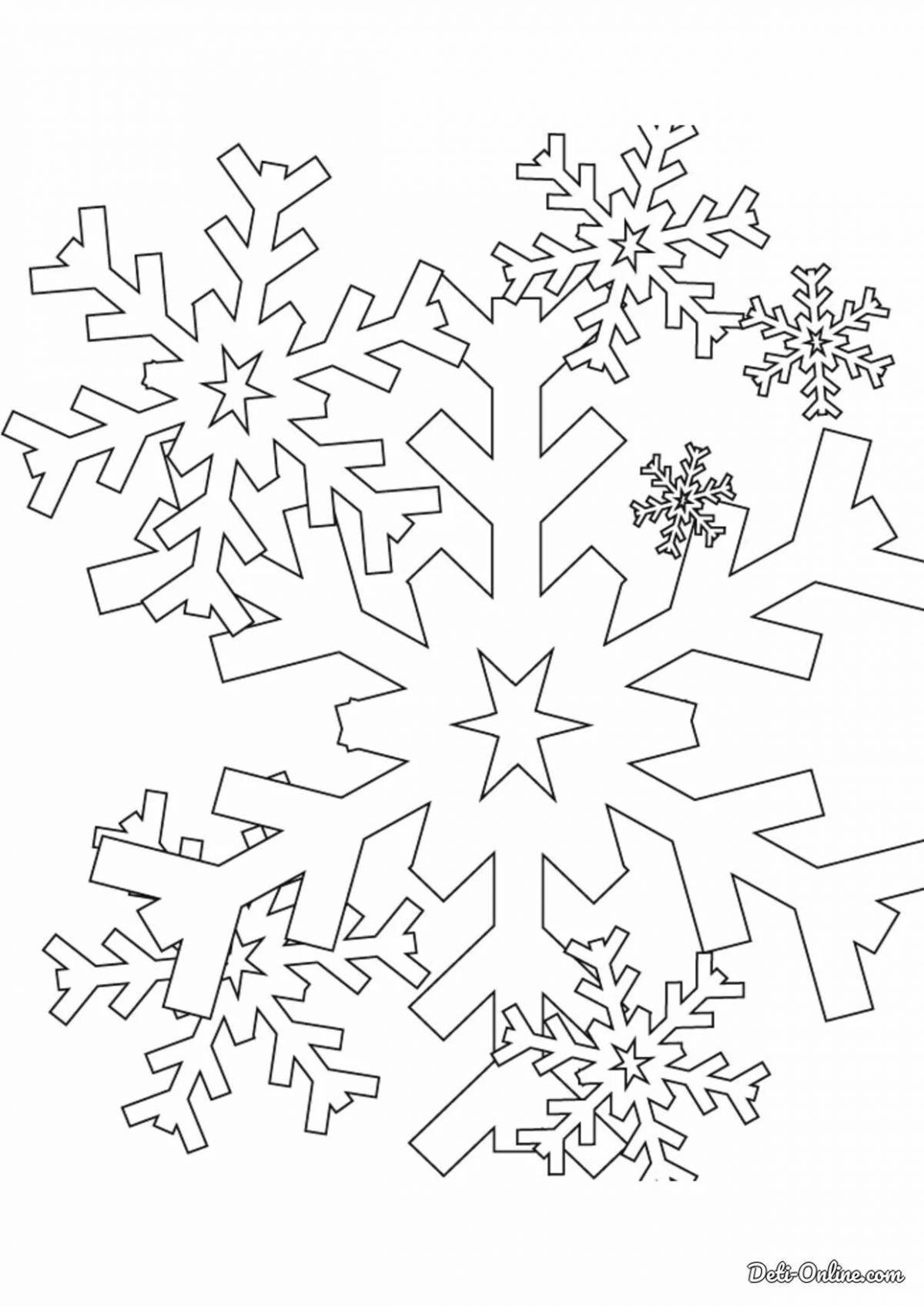 Incredible Christmas snowflake coloring book