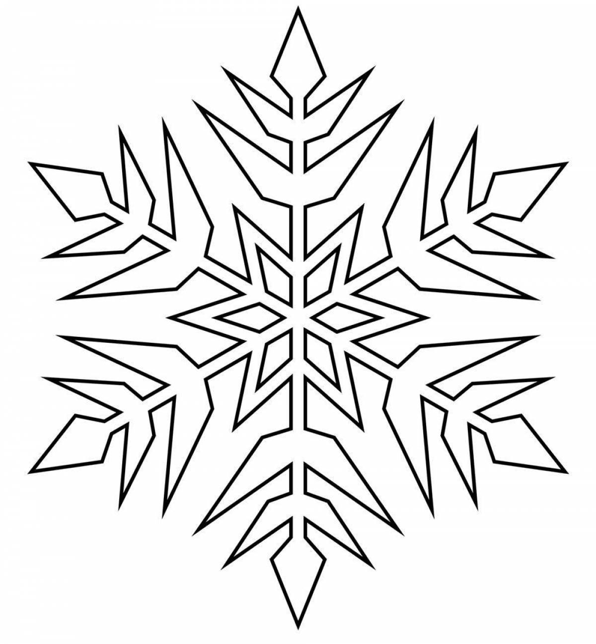 Wonderful Christmas snowflake coloring book