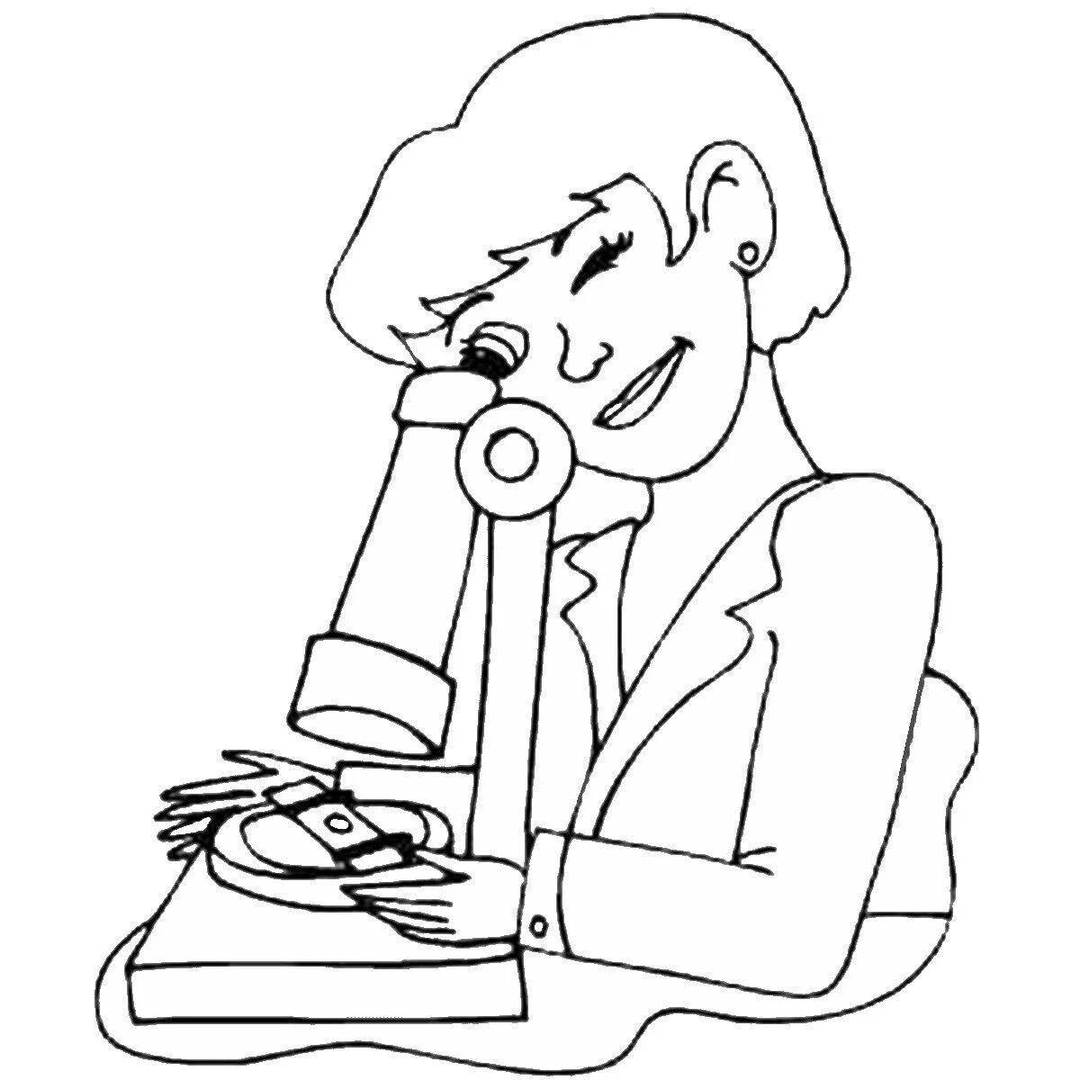 Coloring book cheerful accountant