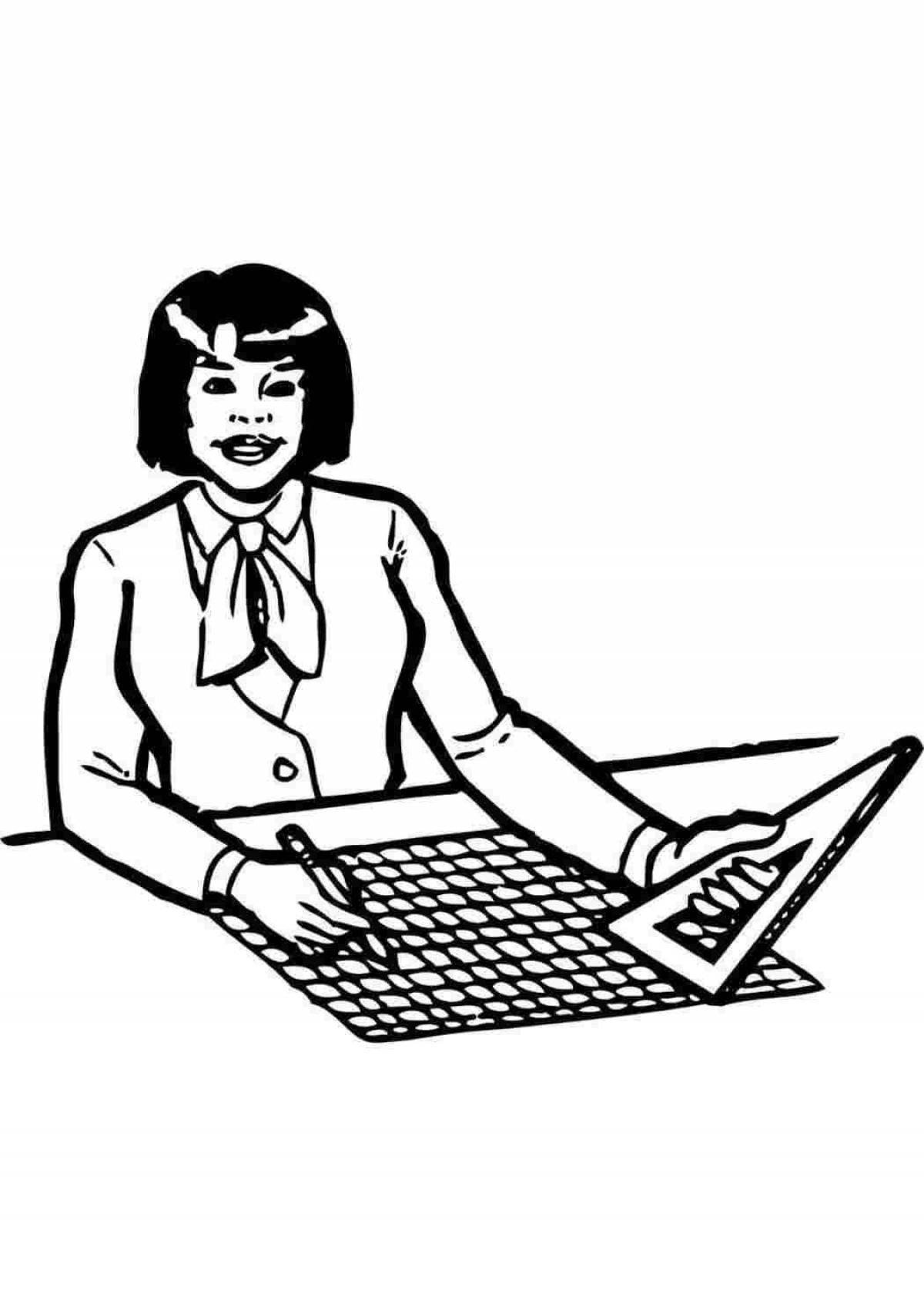 Accountant's funny coloring book