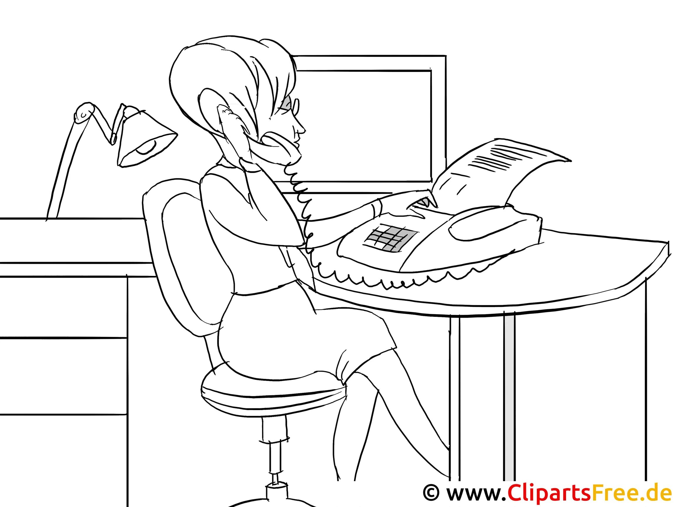 Coloring book dedicated to the accountant