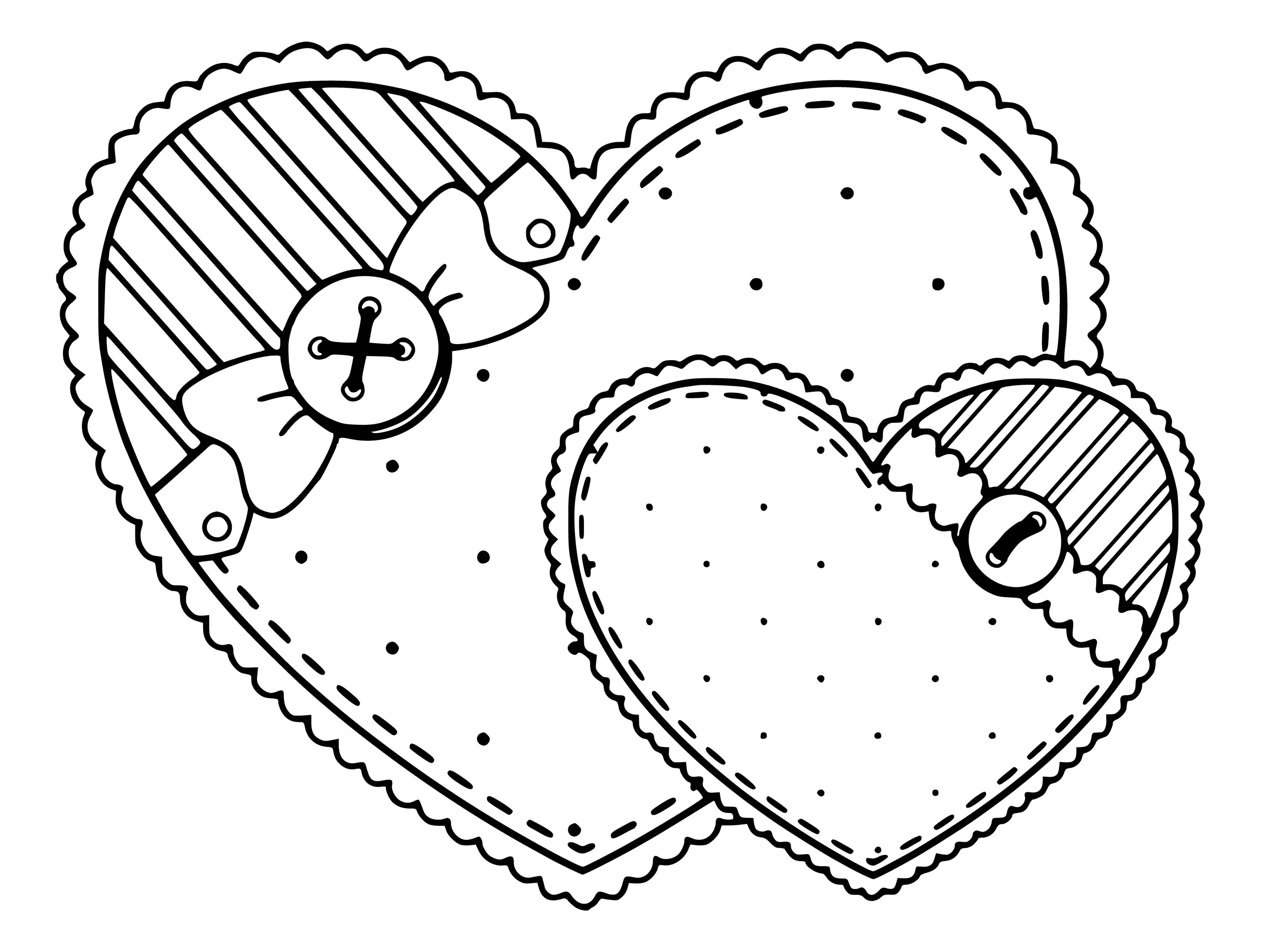 Coloring card exotic card heart