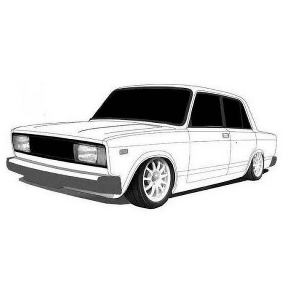 Colouring great cars lada