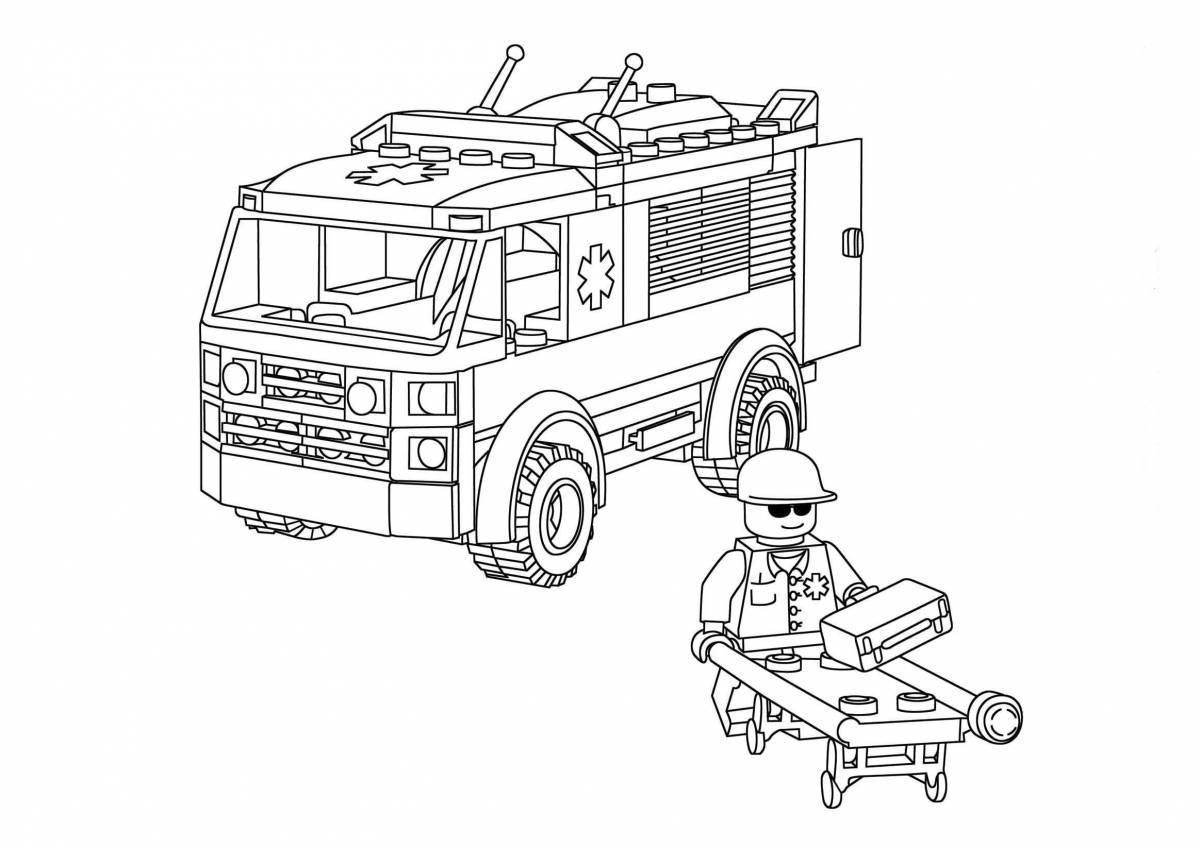 Gorgeous lego cars coloring book