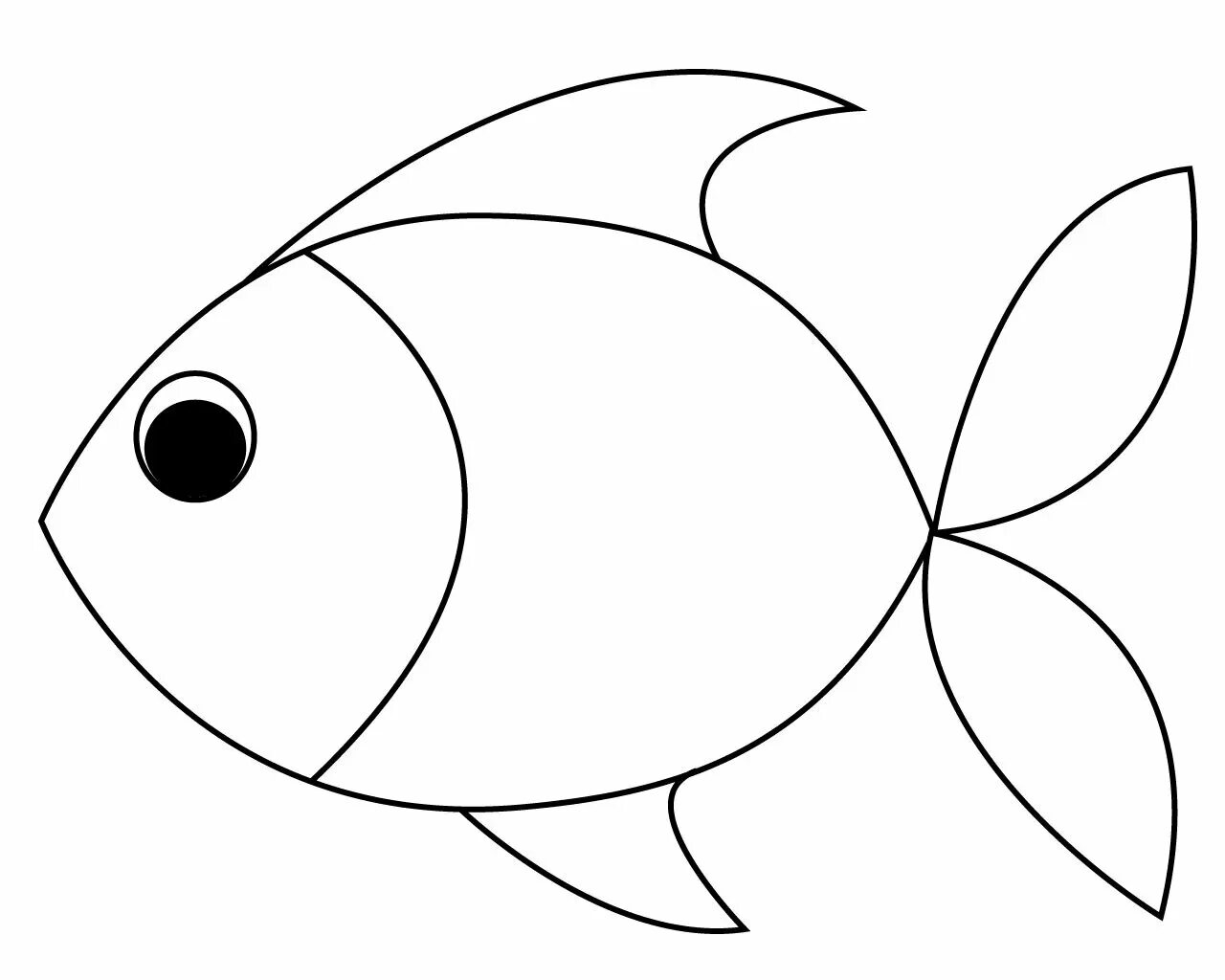 Relaxing fish coloring page