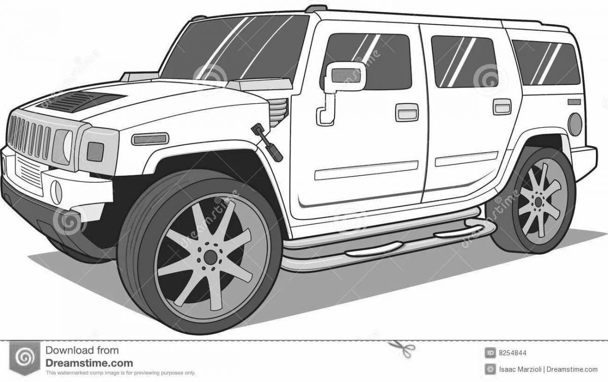 Grand Hummer coloring page