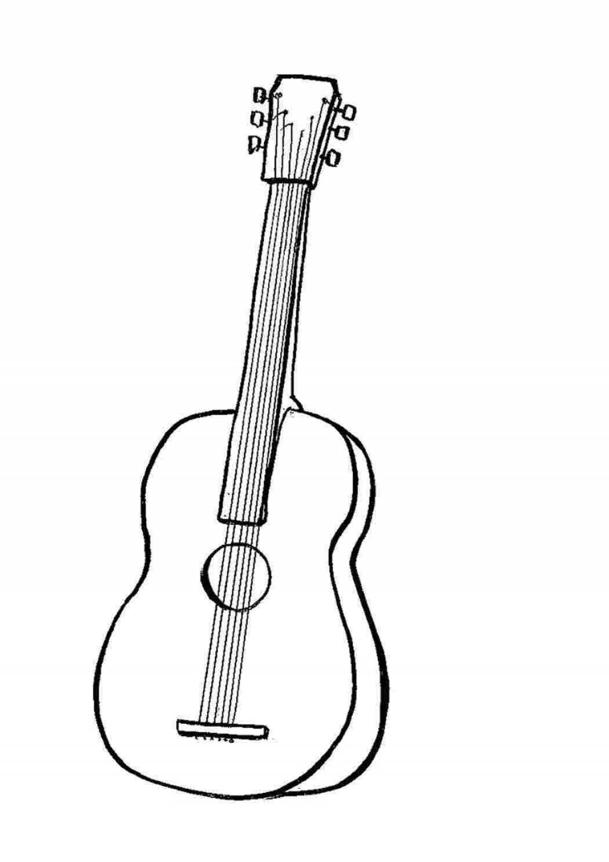 Creative guitar drawing