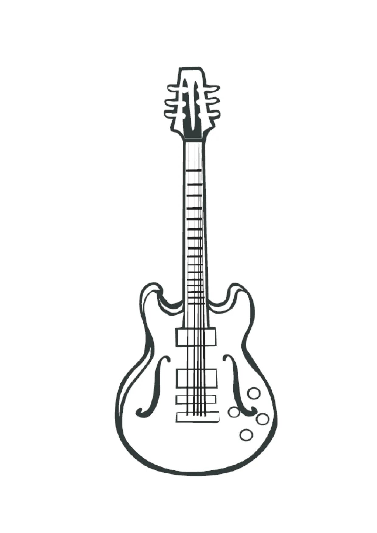 Creative guitar coloring book