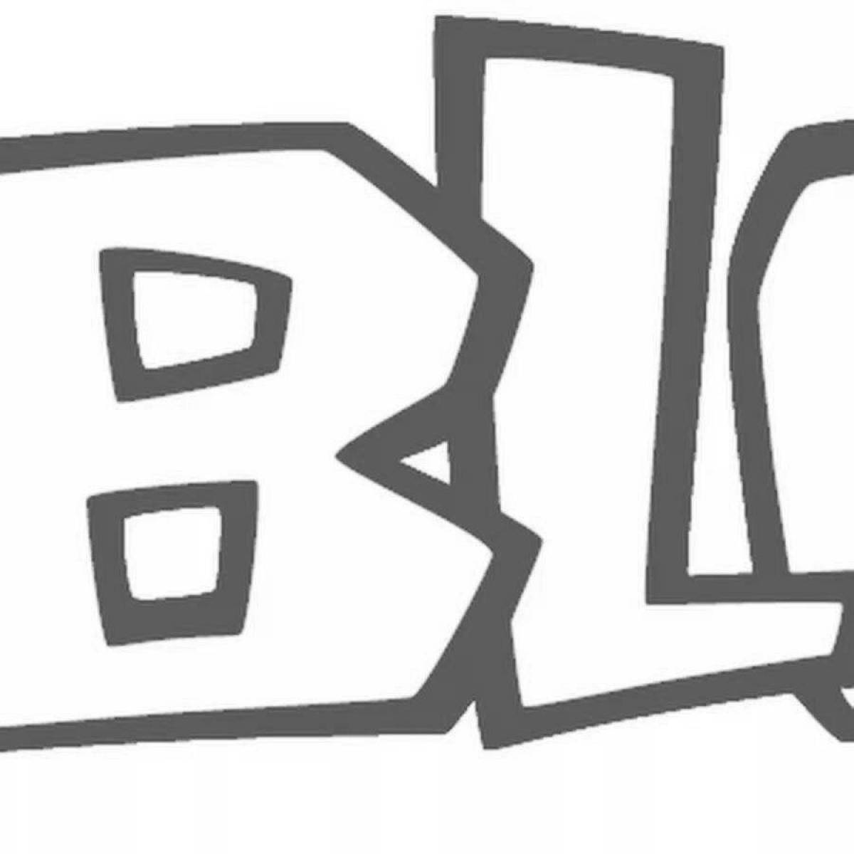 Playful roblox icon coloring page