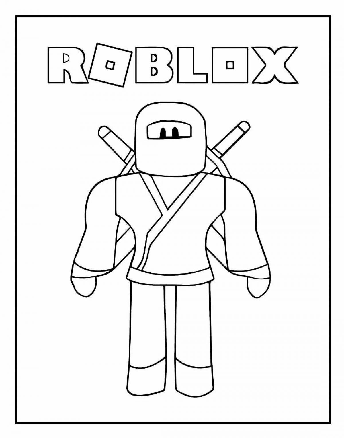 Roblox icon live coloring page