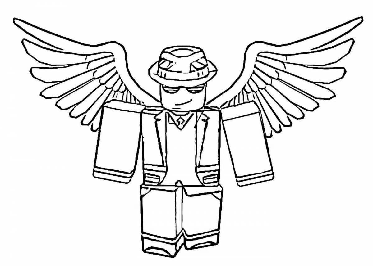 Sweet roblox icon coloring page