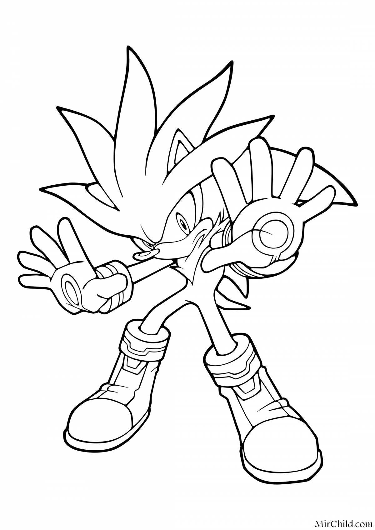 Great sonic the hedgehog coloring book
