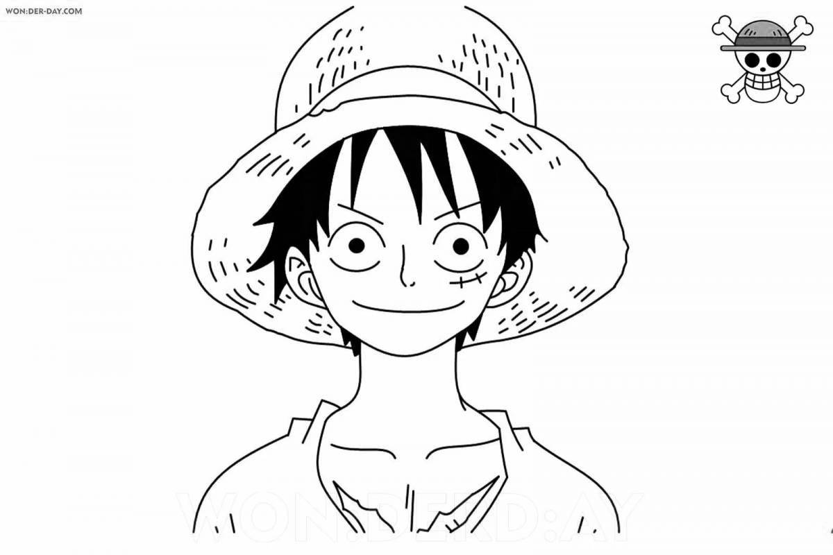 One piece magic coloring page