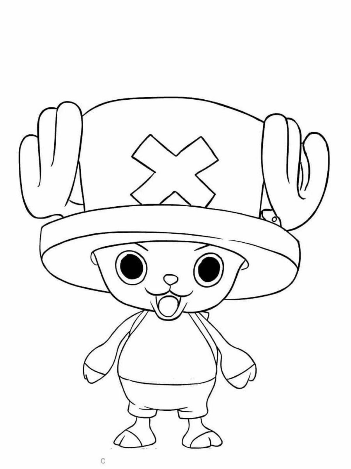 One piece live coloring page