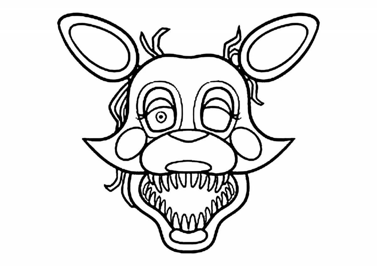 Live official fnaf coloring page