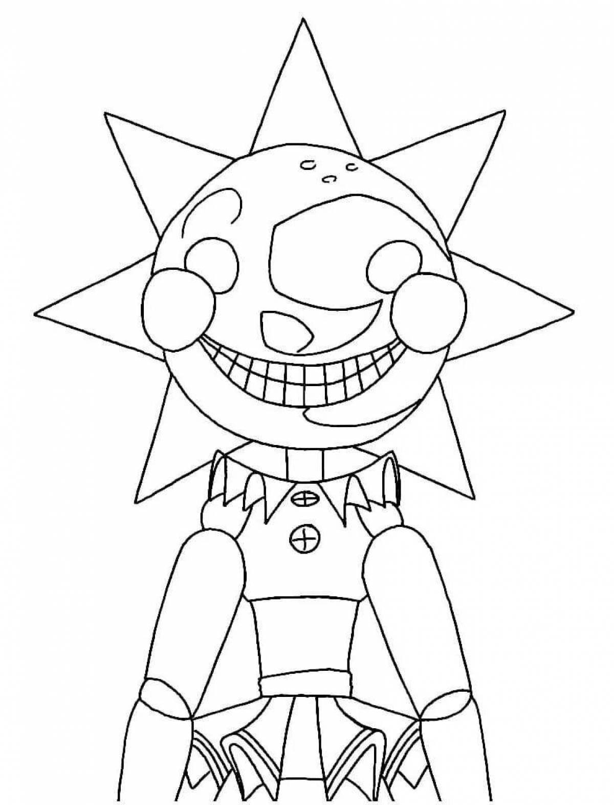 Vivacious fnaf official coloring page